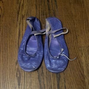 Ballet Slippers- purple dyed